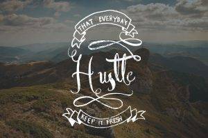 hustle, Typography