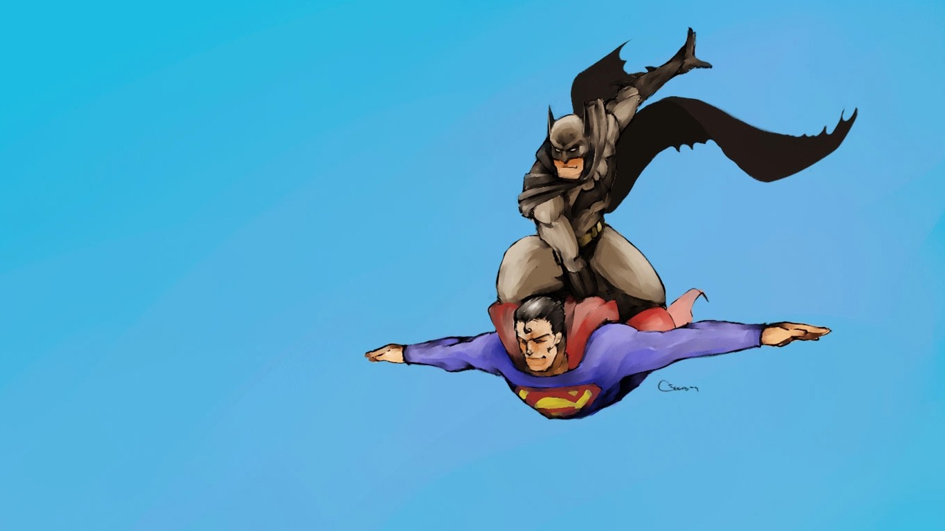 Superman, Batman Wallpaper