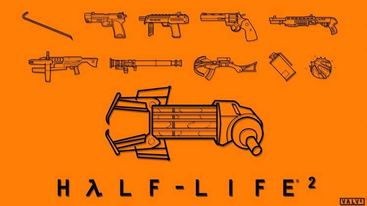 Half Life 2, Valve Corporation, Video Games, Weapon, Orange HD Wallpaper Desktop Background