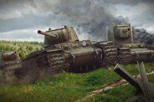 World Of Tanks, Wargaming, Video Games, KV 2, KV 1