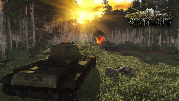 World Of Tanks, Wargaming, Video Games, Tiger I, KV 3, Forest HD Wallpaper Desktop Background