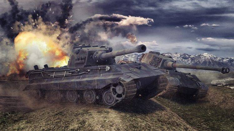World Of Tanks, Wargaming, Video Games, Tiger II, E 75 HD Wallpaper Desktop Background
