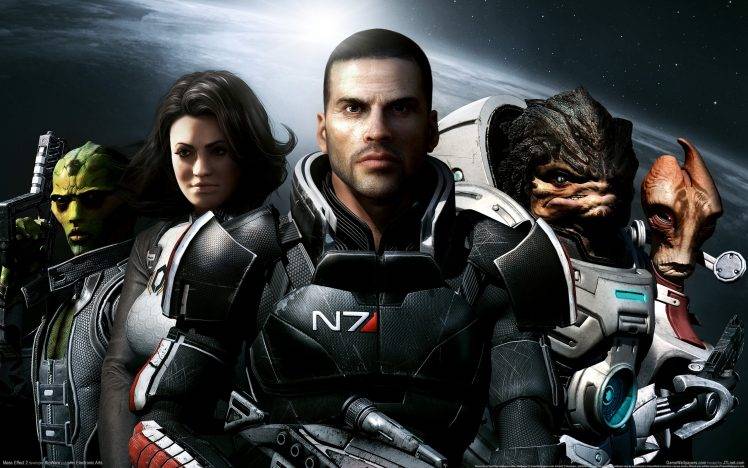 Mass Effect, Mass Effect 2, Video Games, Commander Shepard, Miranda Lawson, Mordin Solus HD Wallpaper Desktop Background
