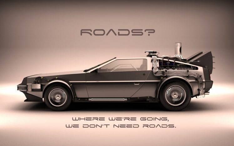 Back To The Future, DeLorean, Movies, Quote HD Wallpaper Desktop Background