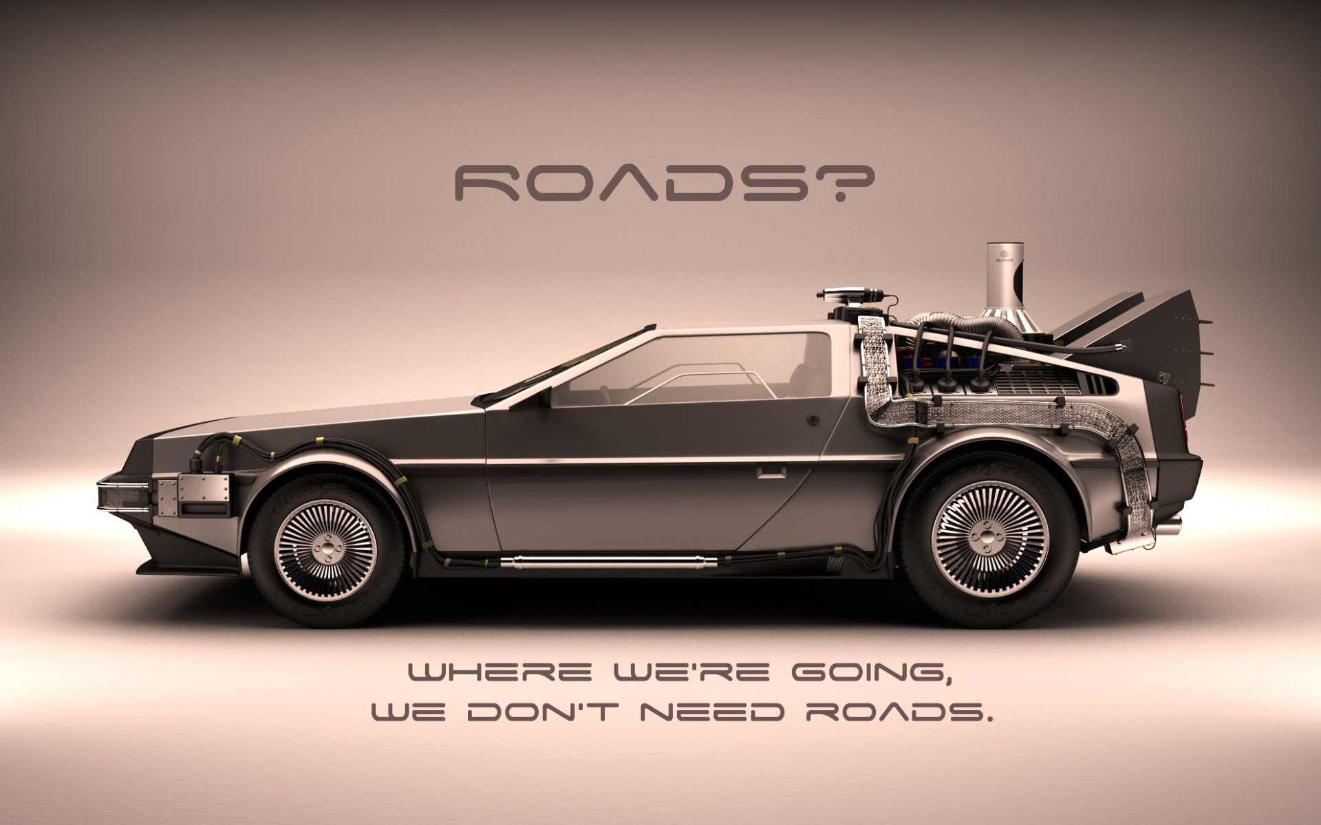 Back To The Future, DeLorean, Movies, Quote Wallpaper