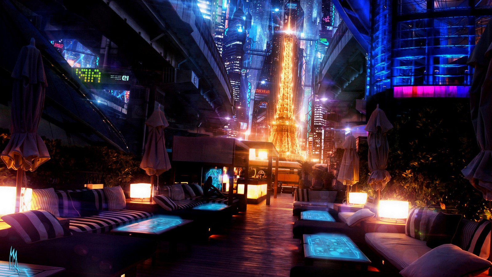 Japan, Colorful, Digital Art, Cyberpunk Wallpapers HD / Desktop and