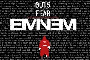 Eminem, Guts, Typography, Lyrics, Shadyxv, Slim