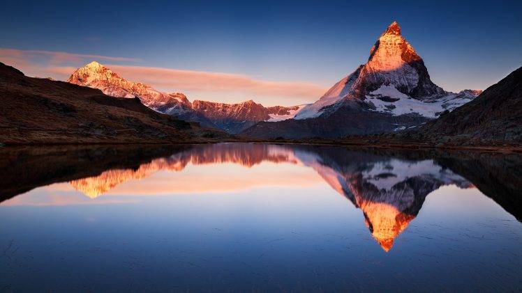 lake, Mountain, Nature, Sky HD Wallpaper Desktop Background