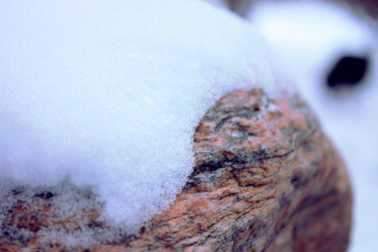 nature, Snow, Stones HD Wallpaper Desktop Background