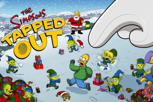 The Simpsons, Tapped Out, Homer Simpson, Selma Bouvier, Santa Claus, Winter, Elves, Video Games