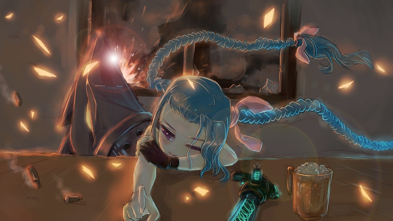 Jinx (League Of Legends), Artwork Wallpaper