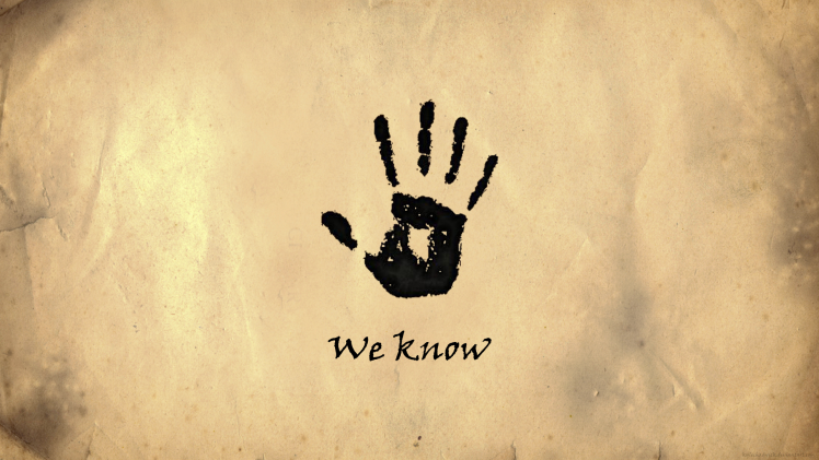The Elder Scrolls V: Skyrim, Handprints HD Wallpaper Desktop Background