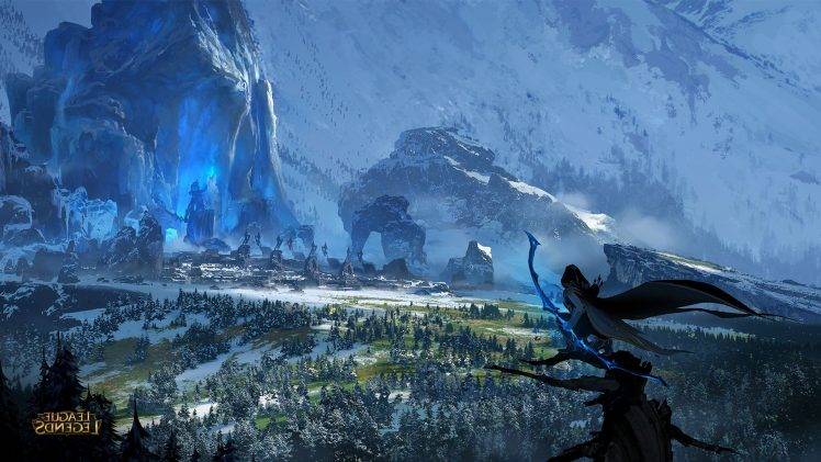 bows, Ruin, Landscape, Ashe, League Of Legends HD Wallpaper Desktop Background