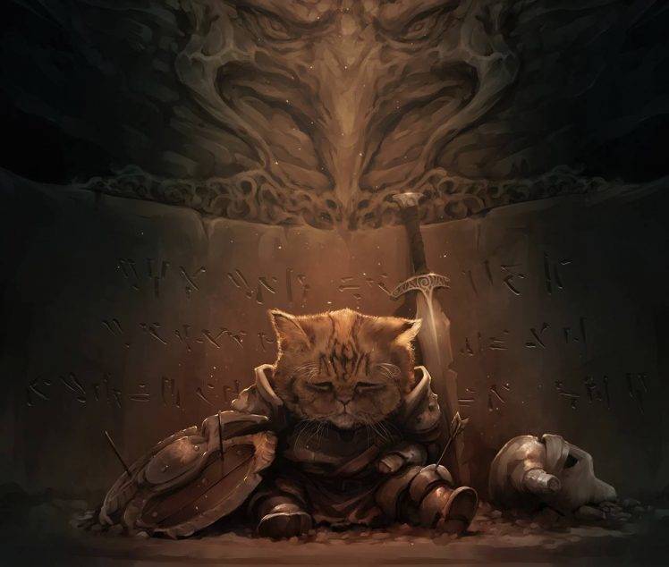cat, The Elder Scrolls V: Skyrim HD Wallpaper Desktop Background