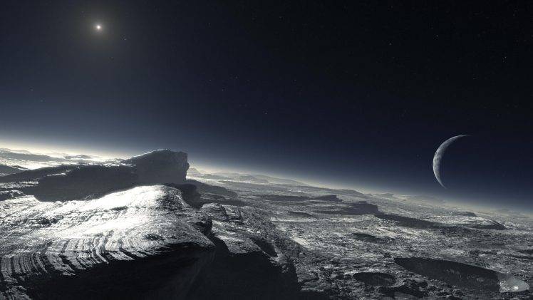 Pluto, Sun, Planet HD Wallpaper Desktop Background