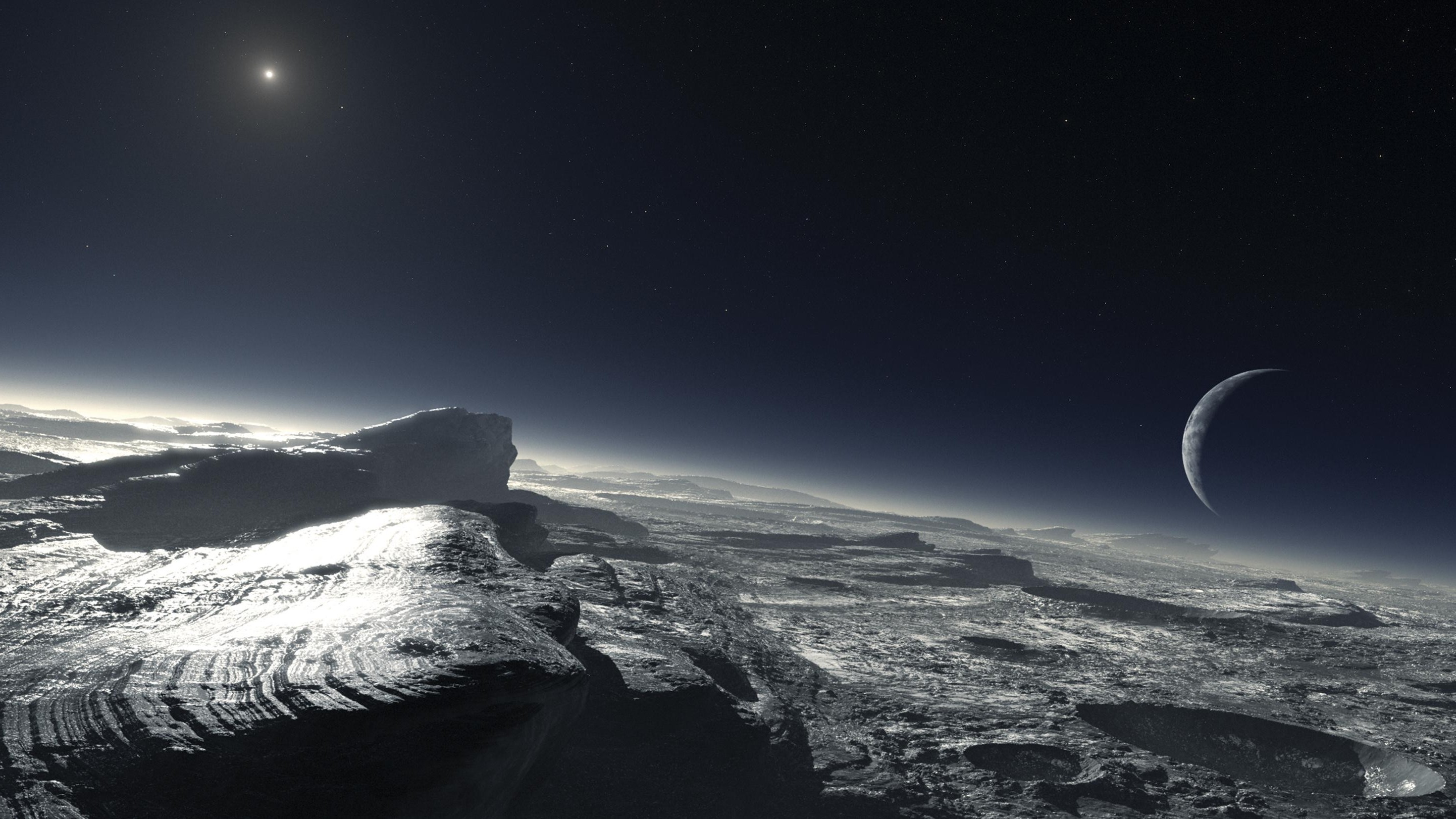 Pluto, Sun, Planet Wallpaper