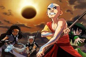 Avatar: The Last Airbender, Aang, Toph Beifong, Katara, Sokka
