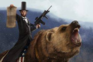 bears, Abraham Lincoln, Weapon, Rare, Humor, Presidents