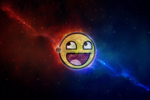 space, Planet, Moon, Earth, Awesome Face