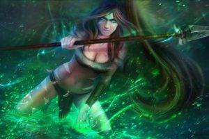 anime Girls, Anime, League Of Legends, Realistic, Nidalee, Riot Games, MagicnaAnavi, Spear