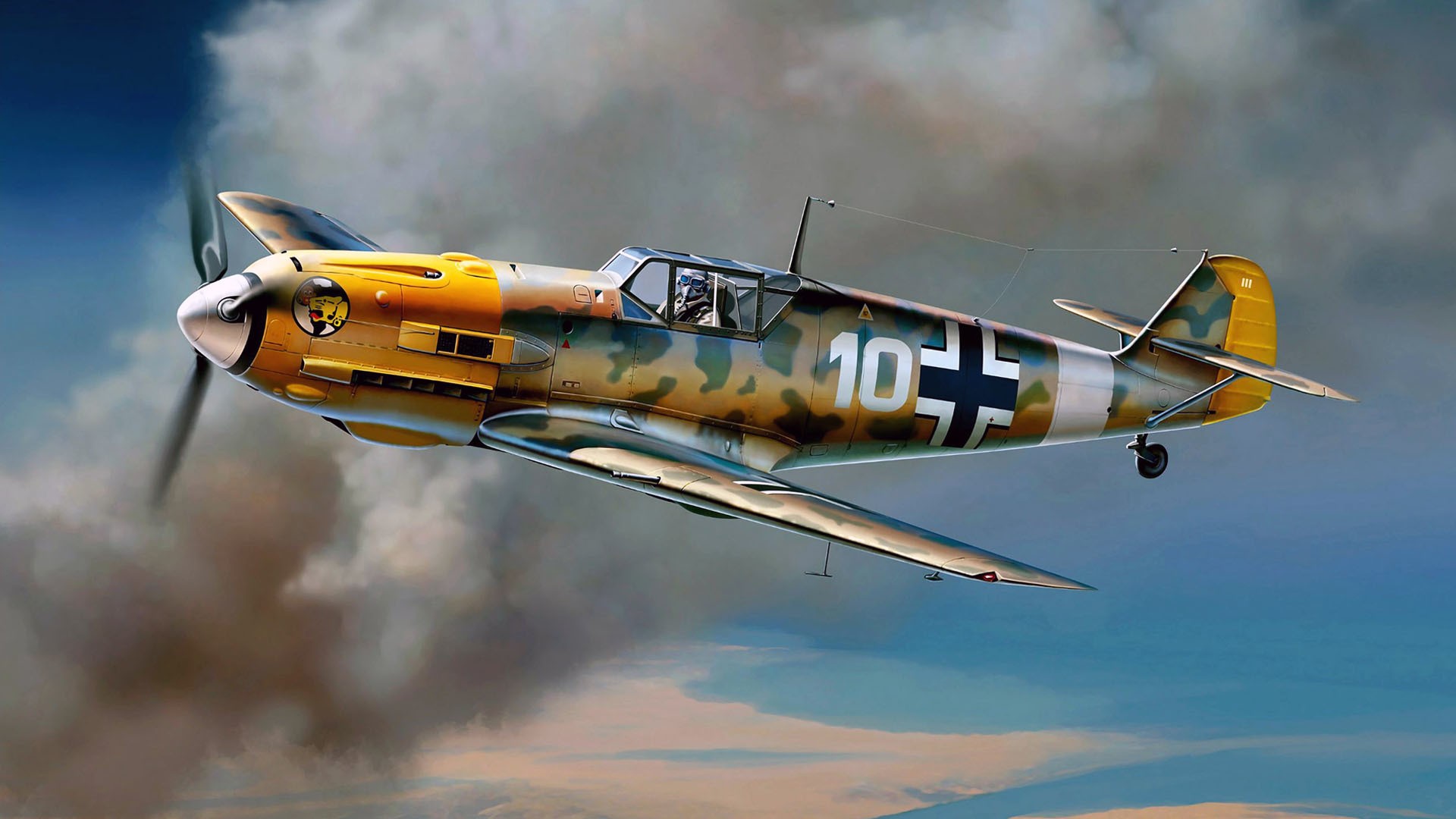 Messerschmitt, Messerschmitt Bf 109, Luftwaffe, Aircraft, Military, Artwork, Military Aircraft, World War II, Germany Wallpaper