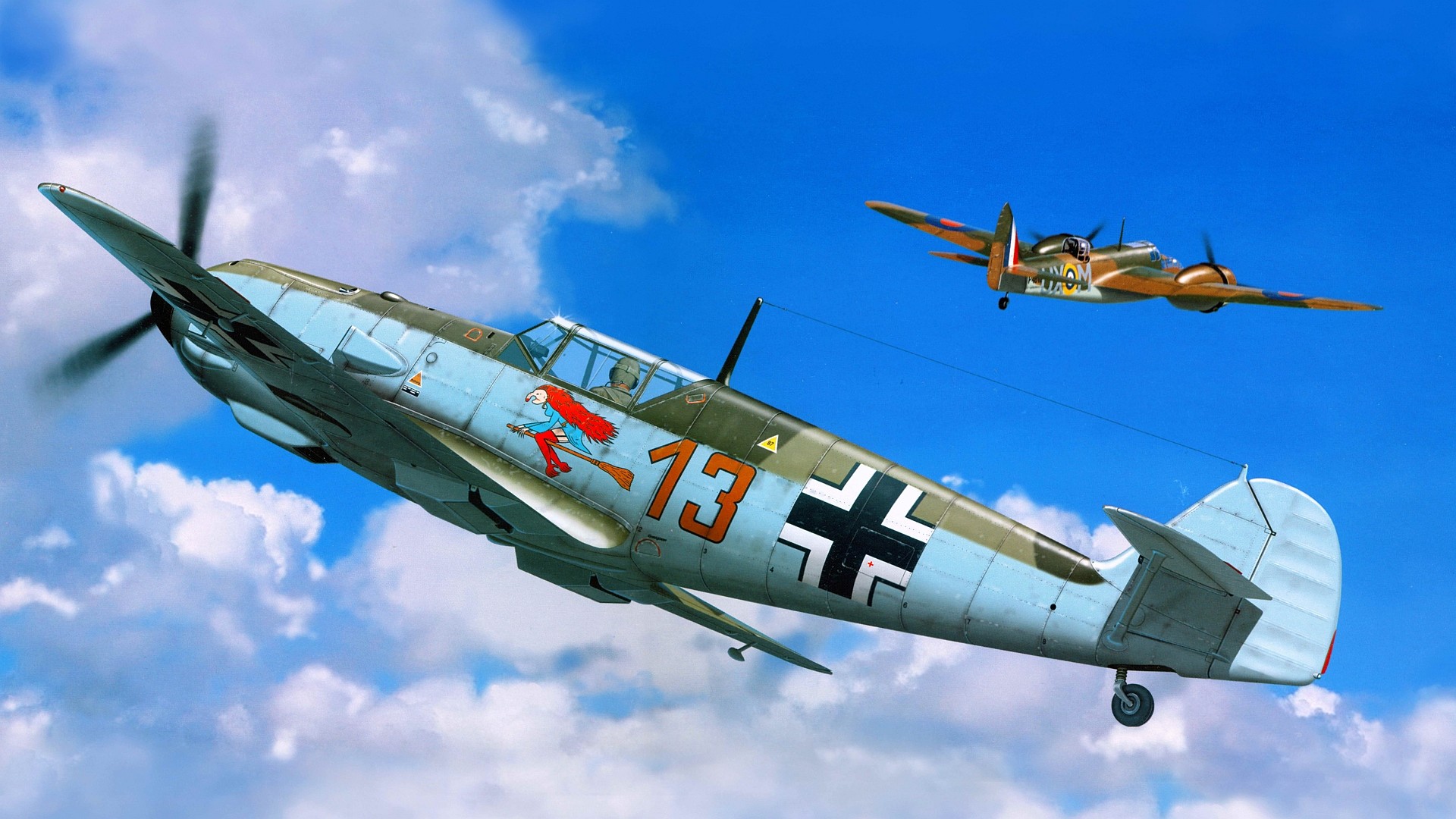 Messerschmitt, Messerschmitt Bf 109, Luftwaffe, Artwork, Military Aircraft, World War II, Germany Wallpaper