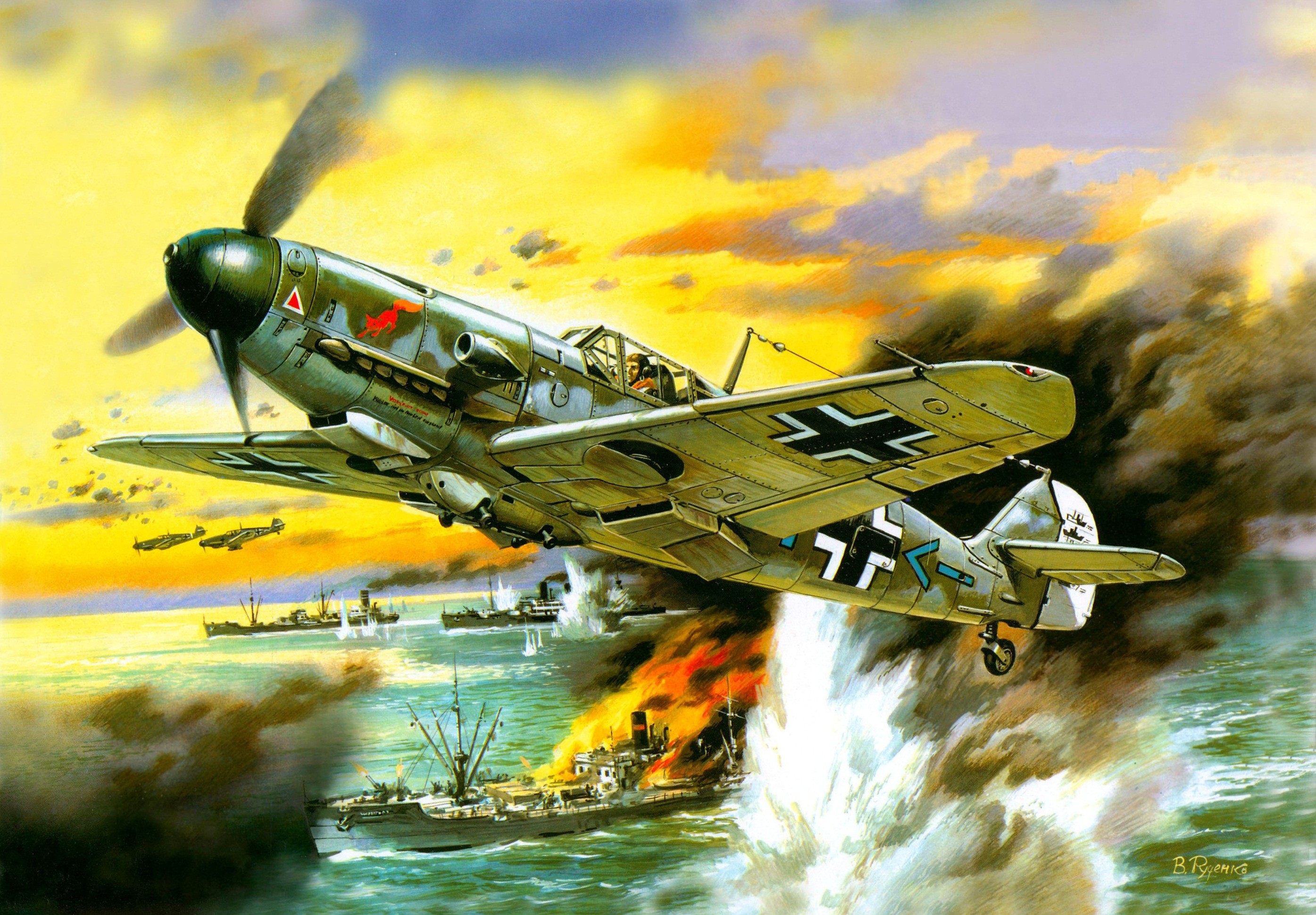 Messerschmitt, Messerschmitt Bf 109, World War II, Germany, Military Aircraft, Luftwaffe Wallpaper