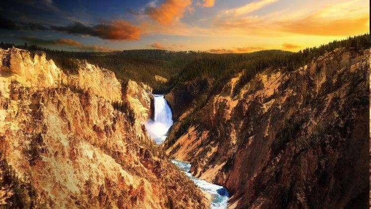 landscape, Nature, Waterfall, River HD Wallpaper Desktop Background