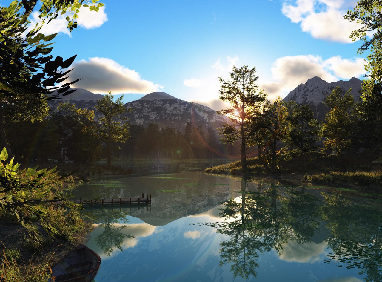 lake, Mountain, Nature, Landscape Wallpaper
