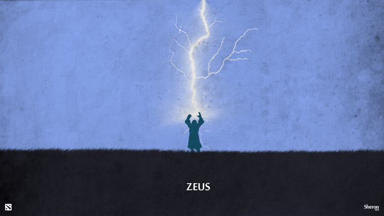 Dota 2, Zeus, Sheron1030 HD Wallpaper Desktop Background