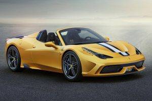 2015 Ferrari 458 Speciale A, Ferrari 458 Italia Speciale A, Yellow Cars, Road, Vehicle