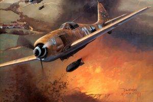 World War II, Fw 190, Focke Wulf, Luftwaffe, Germany, Military, Aircraft, Military Aircraft, Airplane