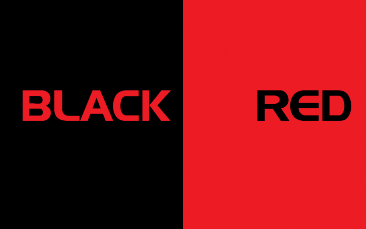 black, Red, Splitting, Typography HD Wallpaper Desktop Background