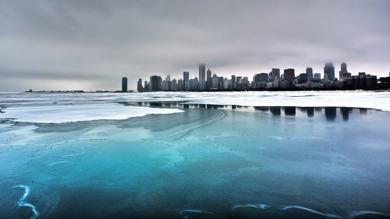 ice, Landscape, Skyscraper Wallpaper