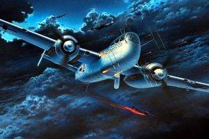 World War II, Aircraft, Military, Military Aircraft, Luftwaffe, Germany, Airplane, Night