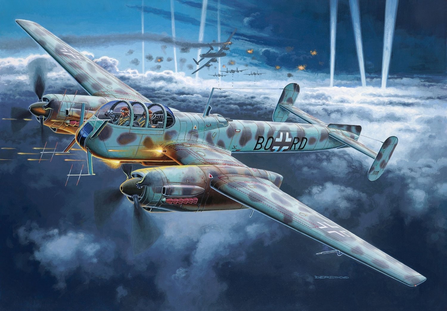 World War II, Military Aircraft, Aircraft, Military, Airplane, Germany, Luftwaffe, Night Wallpaper