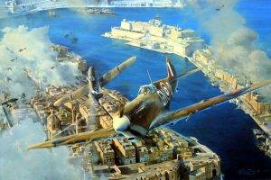 World War II, Military, Aircraft, Military Aircraft, Airplane, Spitfire, Supermarine Spitfire, Royal Airforce, Malta, Luftwaffe