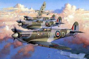 World War II, Military, Aircraft, Military Aircraft, Airplane, Spitfire, Supermarine Spitfire, Royal Airforce, Cliffs Of Dover