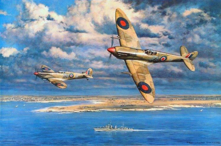 World War II, Military, Aircraft, Military Aircraft, Airplane, Spitfire, Supermarine Spitfire, Royal Airforce HD Wallpaper Desktop Background