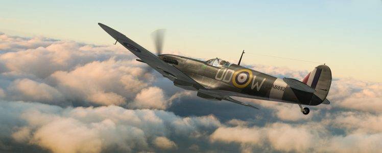 World War II, Military, Aircraft, Military Aircraft, Airplane, Spitfire, Supermarine Spitfire, Royal Airforce HD Wallpaper Desktop Background