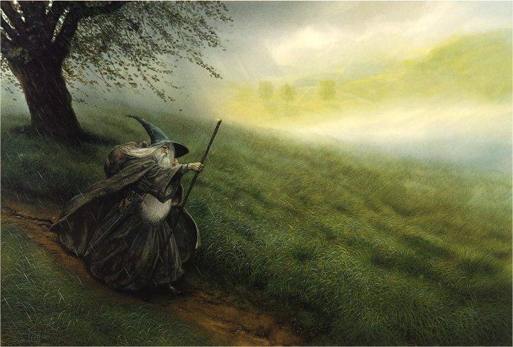 The Lord Of The Rings, Gandalf, John Howe, The Hobbit HD Wallpaper Desktop Background