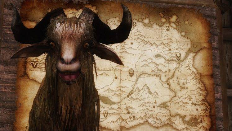 The Elder Scrolls V: Skyrim, Goats HD Wallpaper Desktop Background