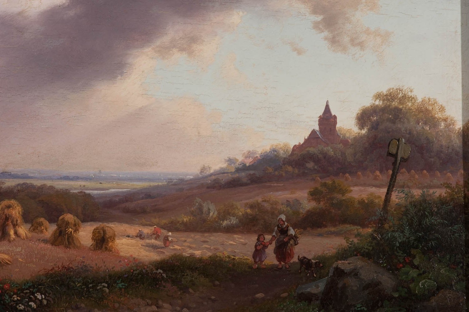 painting, Classic Art, Peasants, Clouds, Signs, Children ...