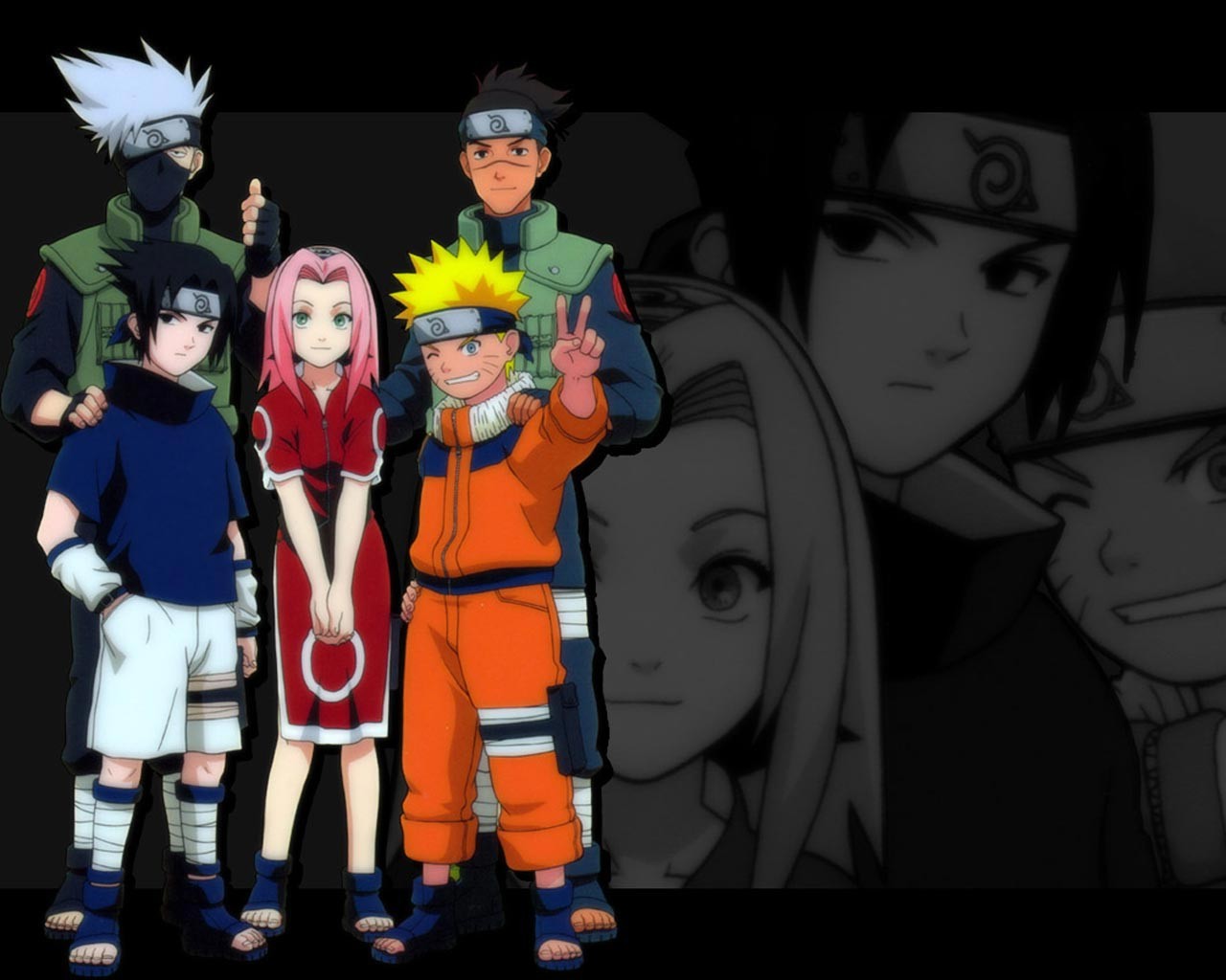 anime, Uzumaki Naruto, Uchiha Sasuke, Hatake Kakashi, Haruno Sakura Wallpaper
