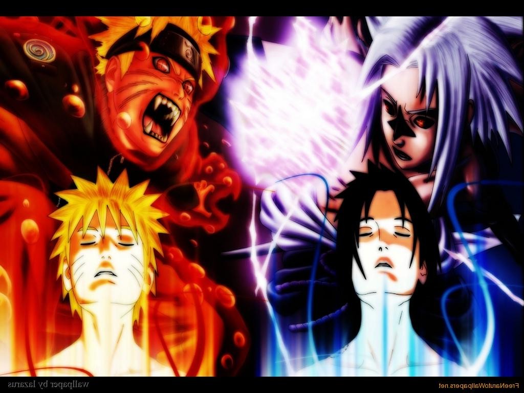 anime, Naruto Shippuuden, Uchiha Sasuke, Kyuubi, Uzumaki Naruto Wallpaper