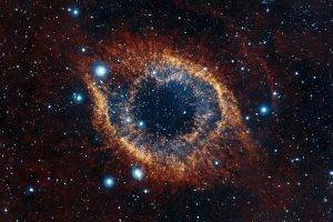 space, Nebula, Stars, Eyes