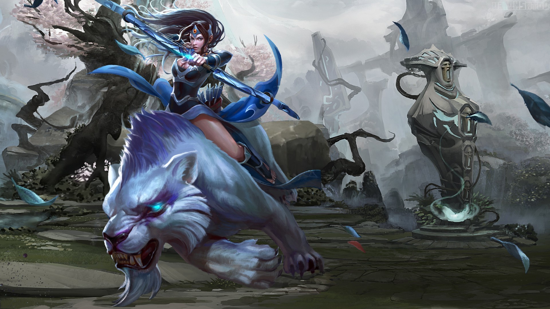 Bows Mirana Dota 2 Wallpapers Hd Desktop And Mobile Backgrounds