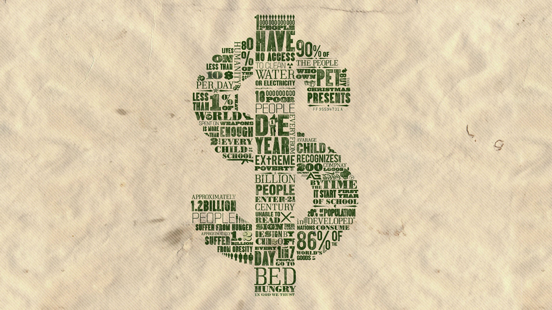 money, Typography Wallpaper