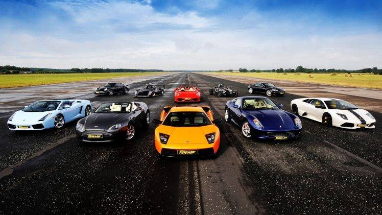 car, Lamborghini, Aston Martin, Ferrari, Porsche HD Wallpaper Desktop Background