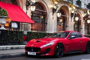 Maserati, Maserati GranTurismo, MC Stradale, Red Cars, Street Light